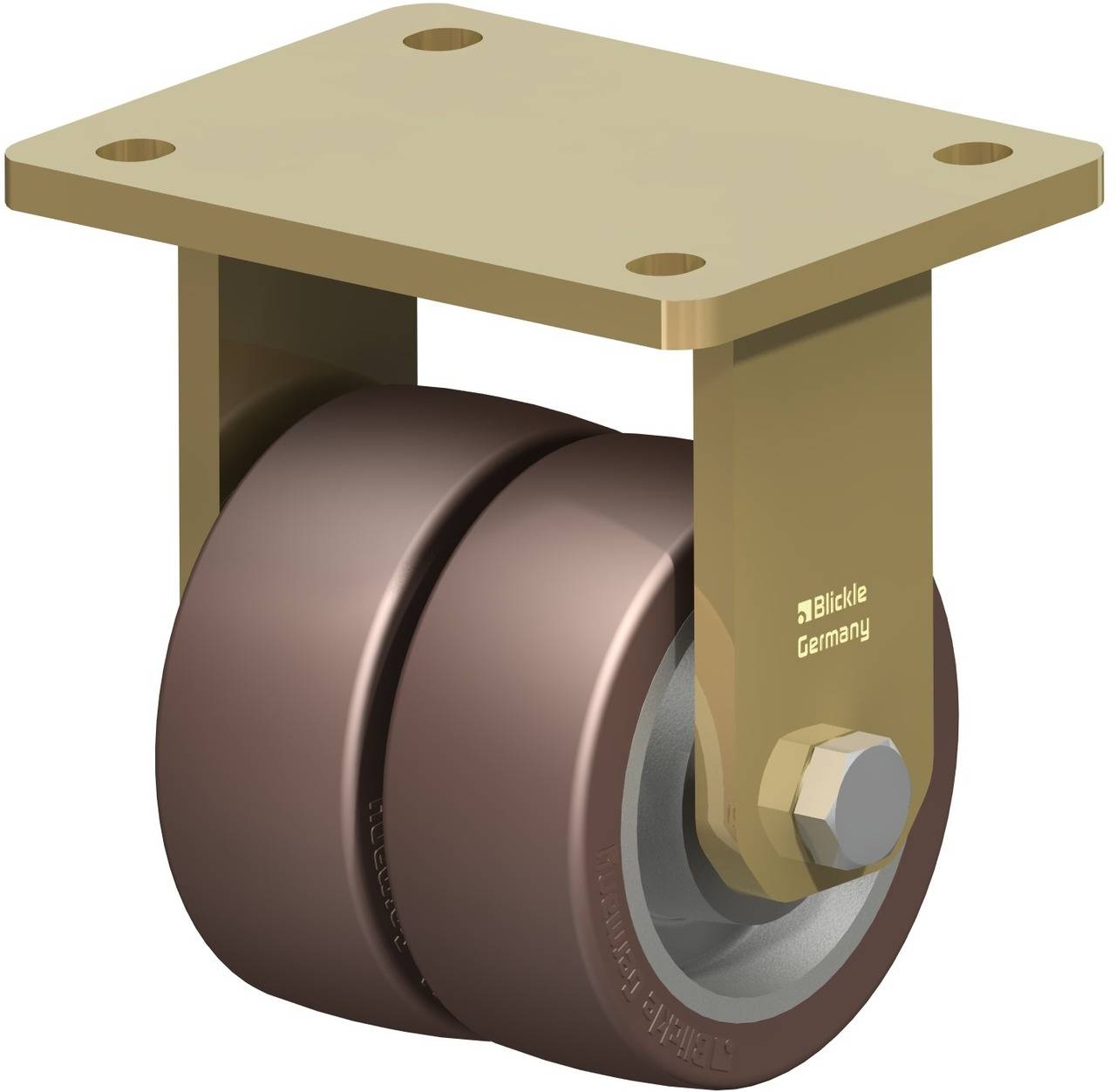Blickle 754209 BSD-GB 100K Doppel-Bockrolle Rad-Durchmesser: 100 mm Tragfähigkeit (max.): 810 kg 1 St.