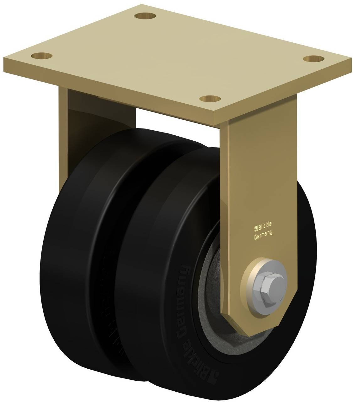 Blickle 616854 BSD-SE 160K-35 Doppel-Bockrolle Rad-Durchmesser: 160 mm Tragfähigkeit (max.): 900 kg 1 St.