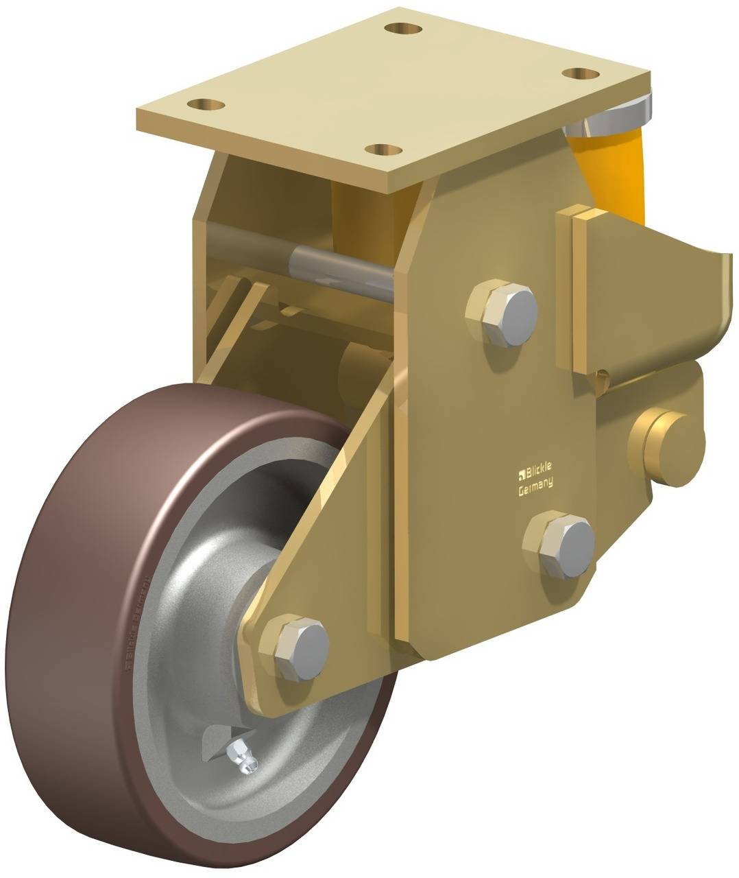 Blickle 743918 BSFE-GB 160K Bockrolle gefedert Rad-Durchmesser: 160 mm Tragfähigkeit (max.): 800 kg 1 St.