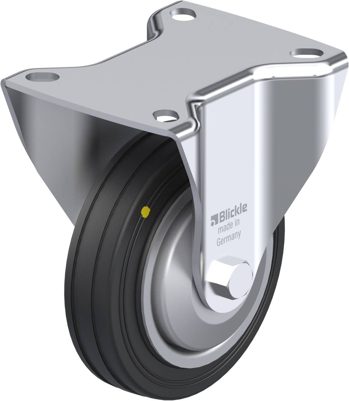 Blickle 666230 B-VE 100R-EL-FA Bockrolle Rad-Durchmesser: 100 mm Tragfähigkeit (max.): 70 kg 1 St.