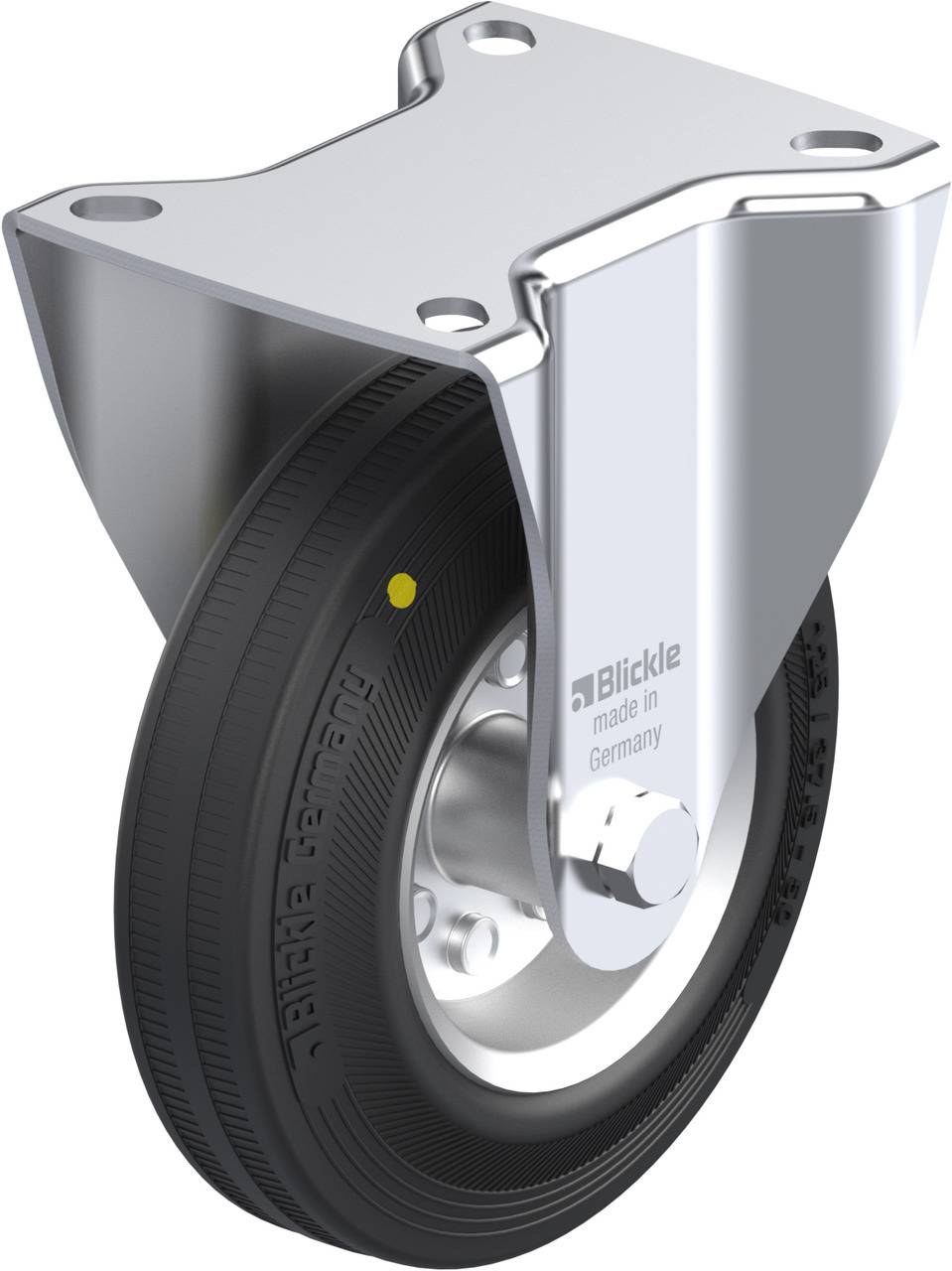 Blickle 539015 B-VE 125R-EL Bockrolle Rad-Durchmesser: 125 mm Tragfähigkeit (max.): 100 kg 1 St.