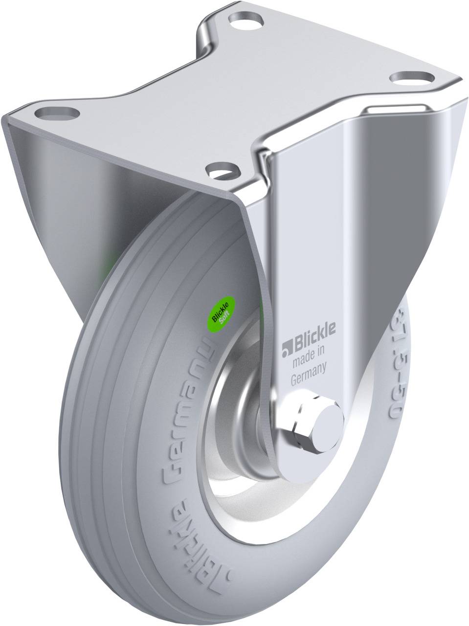 Blickle 534081 B-VW 125R-SG Bockrolle Rad-Durchmesser: 125 mm Tragfähigkeit (max.): 50 kg 1 St.