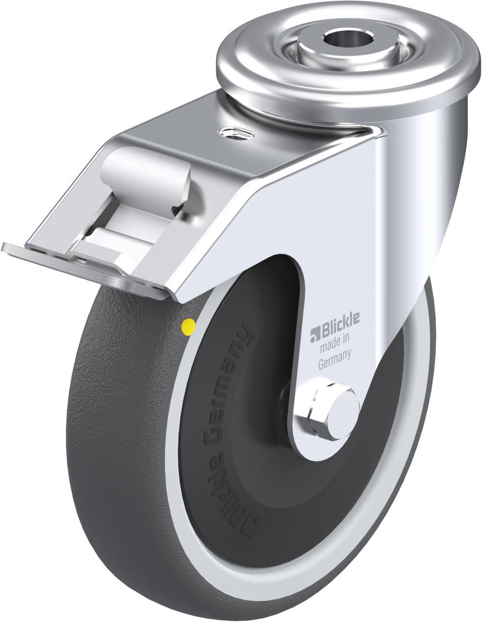 Blickle 852183 LER-PATH 125KF-FI-ELS Lenkrolle mit Feststeller Rad-Durchmesser: 125 mm Tragfähigkeit (max.): 150 kg 1 St...