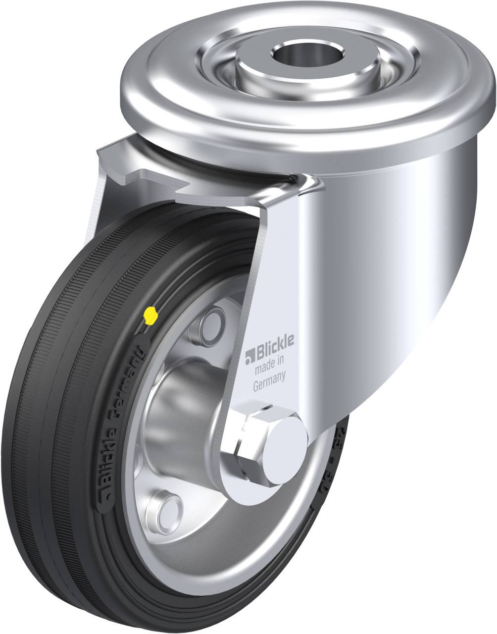 Blickle 625376 LER-VE 80R-EL Lenkrolle Rad-Durchmesser: 80 mm Tragfähigkeit (max.): 50 kg 1 St.