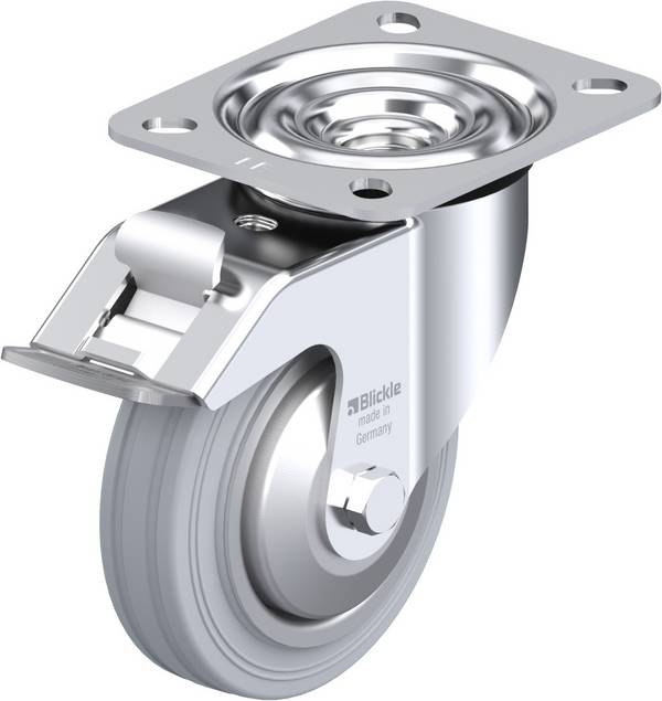 Blickle 739118 LE-VE 100R-FI-SG-FA Lenkrolle mit Feststeller Rad-Durchmesser: 100 mm Tragfähigkeit (max.): 70 kg 1 St.