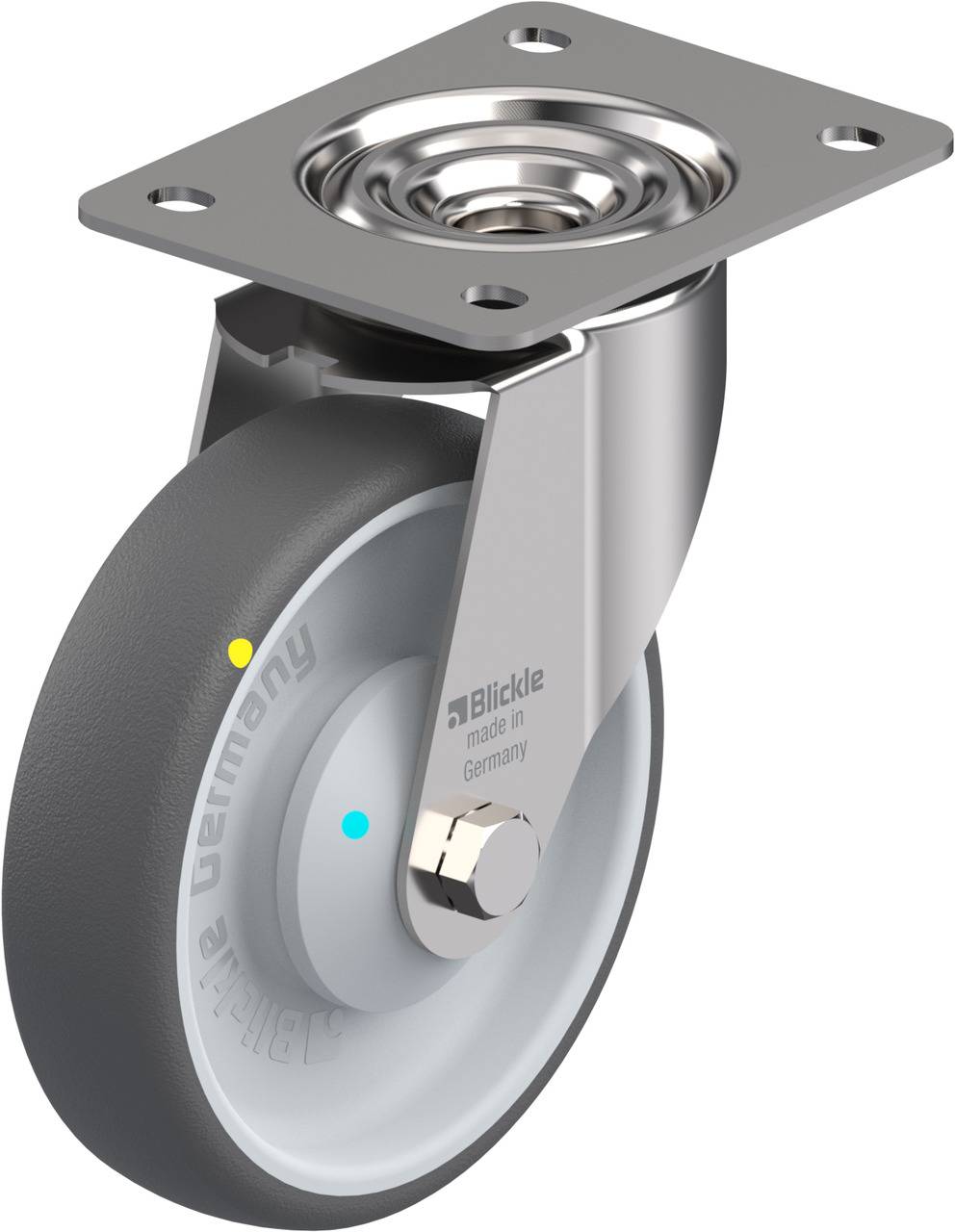 Blickle 853683 LEX-PATH 160KAD-ELS Lenkrolle Rad-Durchmesser: 160 mm Tragfähigkeit (max.): 260 kg 1 St.