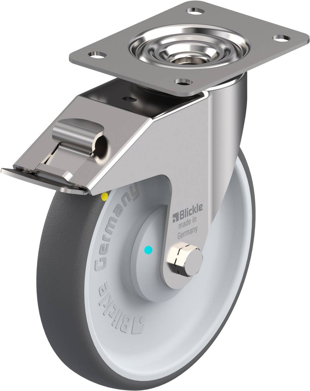 Blickle 853686 LEX-PATH 200KAD-FI-ELS Lenkrolle mit Feststeller Rad-Durchmesser: 200 mm Tragfähigkeit (max.): 300 kg 1 S...