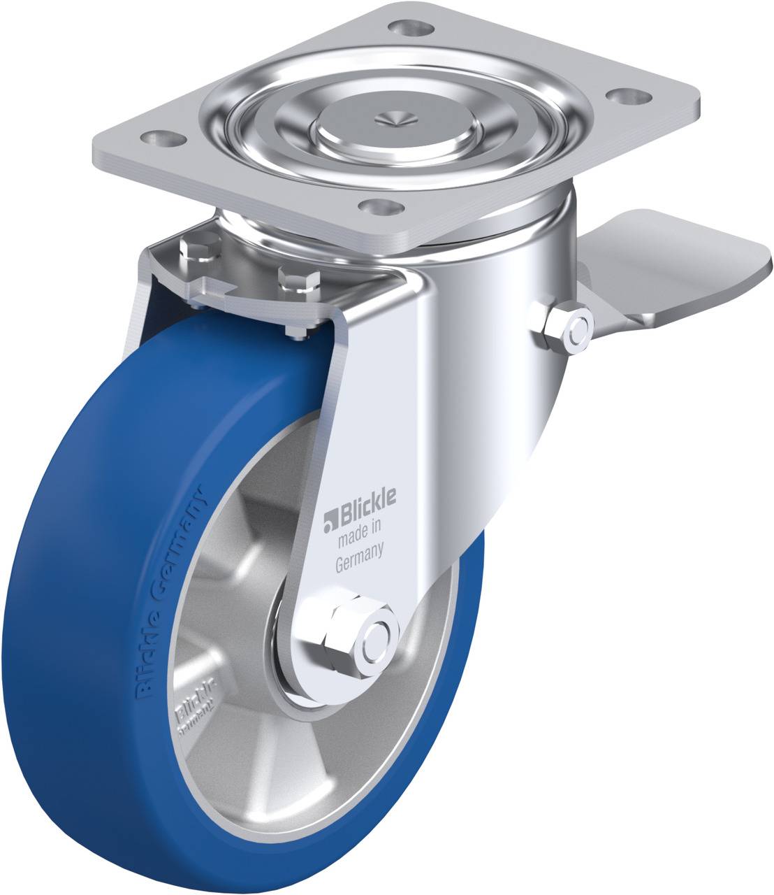 Blickle 741089 LH-ALBS 160K-ST Lenkrolle mit Feststeller Rad-Durchmesser: 160 mm Tragfähigkeit (max.): 580 kg 1 St.