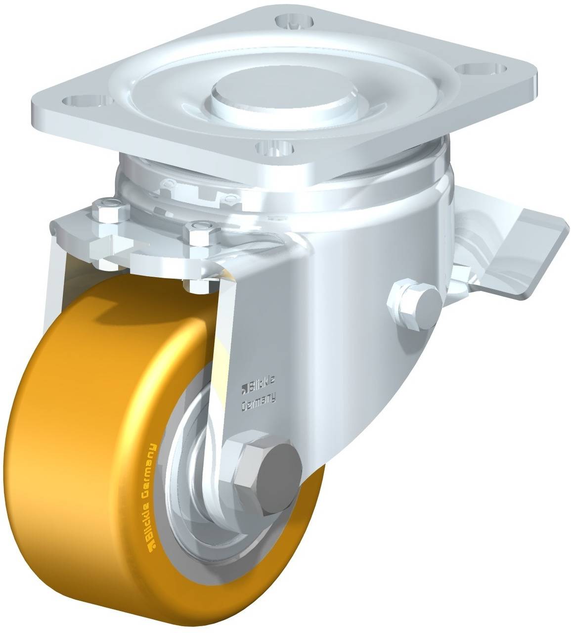 Blickle 535310 LH-VSTH 80K-ST Lenkrolle mit Feststeller Rad-Durchmesser: 80 mm Tragfähigkeit (max.): 280 kg 1 St.