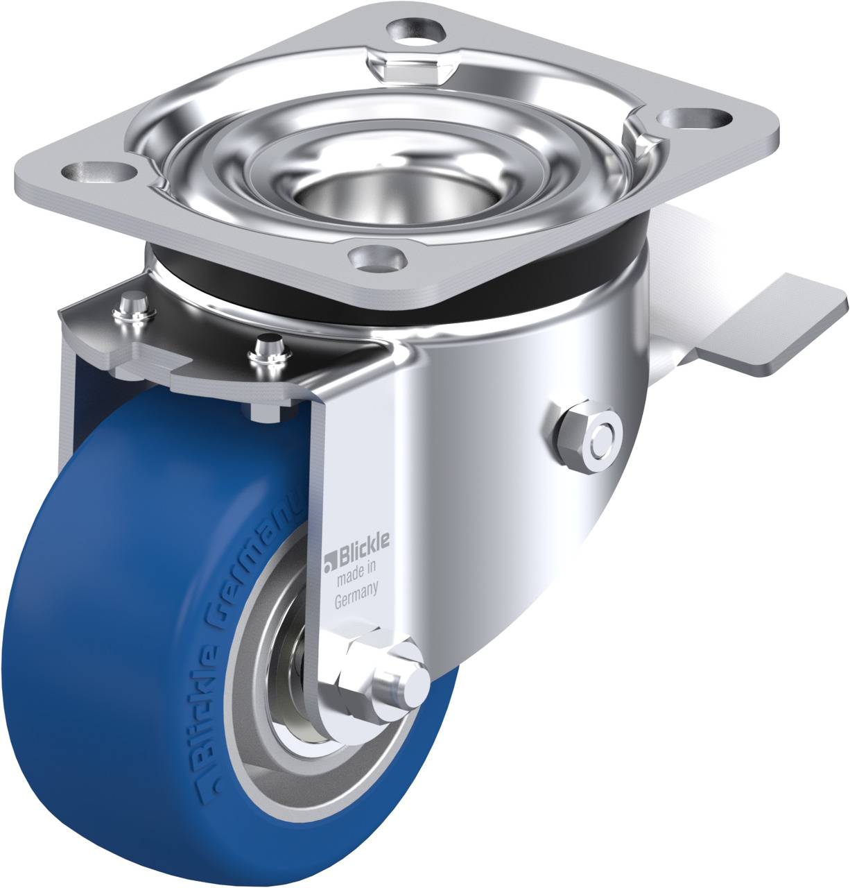 Blickle 852444 LK-ALBS 82K-ST Lenkrolle mit Feststeller Rad-Durchmesser: 80 mm Tragfähigkeit (max.): 230 kg 1 St.