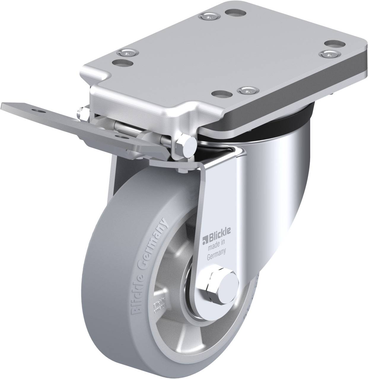 Blickle 741293 LK-ALEV 127K-IS-SG Lenkrolle mit Feststeller Rad-Durchmesser: 125 mm Tragfähigkeit (max.): 300 kg 1 St.