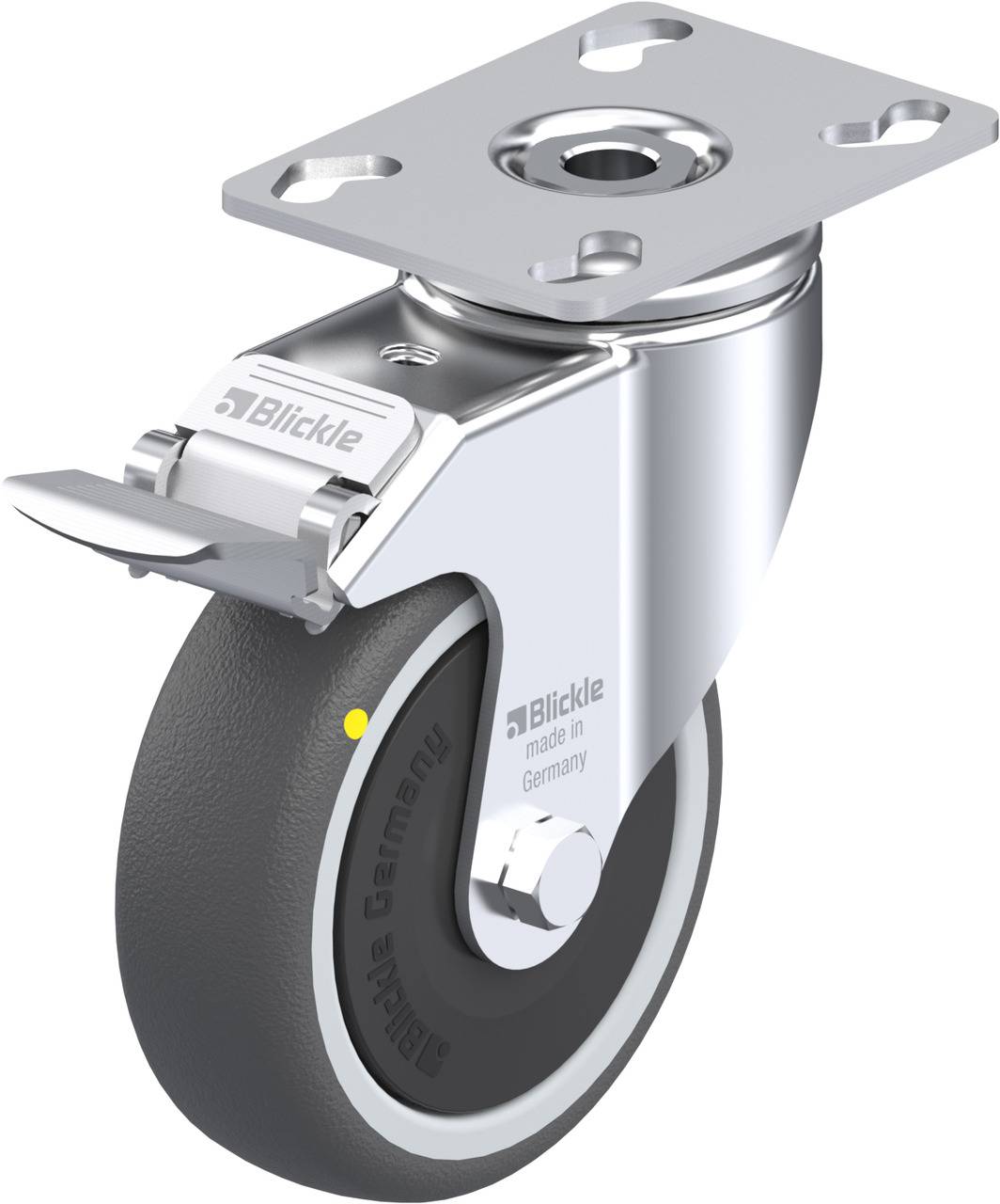 Blickle 848929 LKPA-PATH 101KF-FI-ELS Lenkrolle mit Feststeller Rad-Durchmesser: 100 mm Tragfähigkeit (max.): 120 kg 1 S...