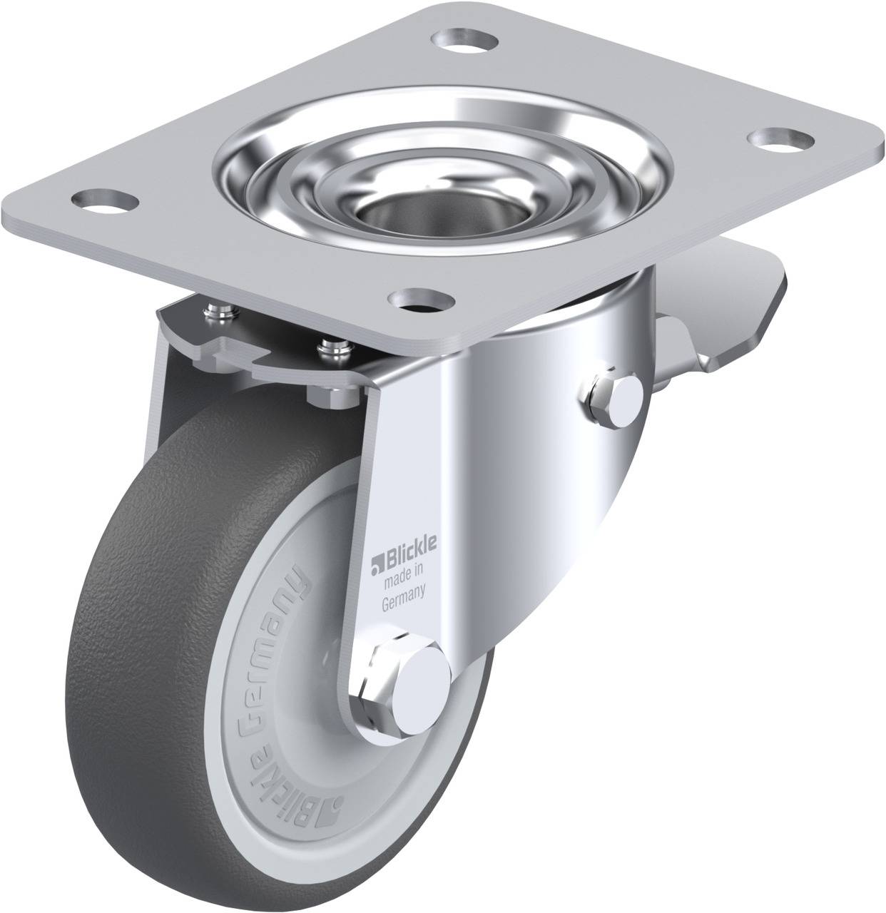 Blickle 852242 LK-PATH 100KF-3-ST Lenkrolle mit Feststeller Rad-Durchmesser: 100 mm Tragfähigkeit (max.): 200 kg 1 St.