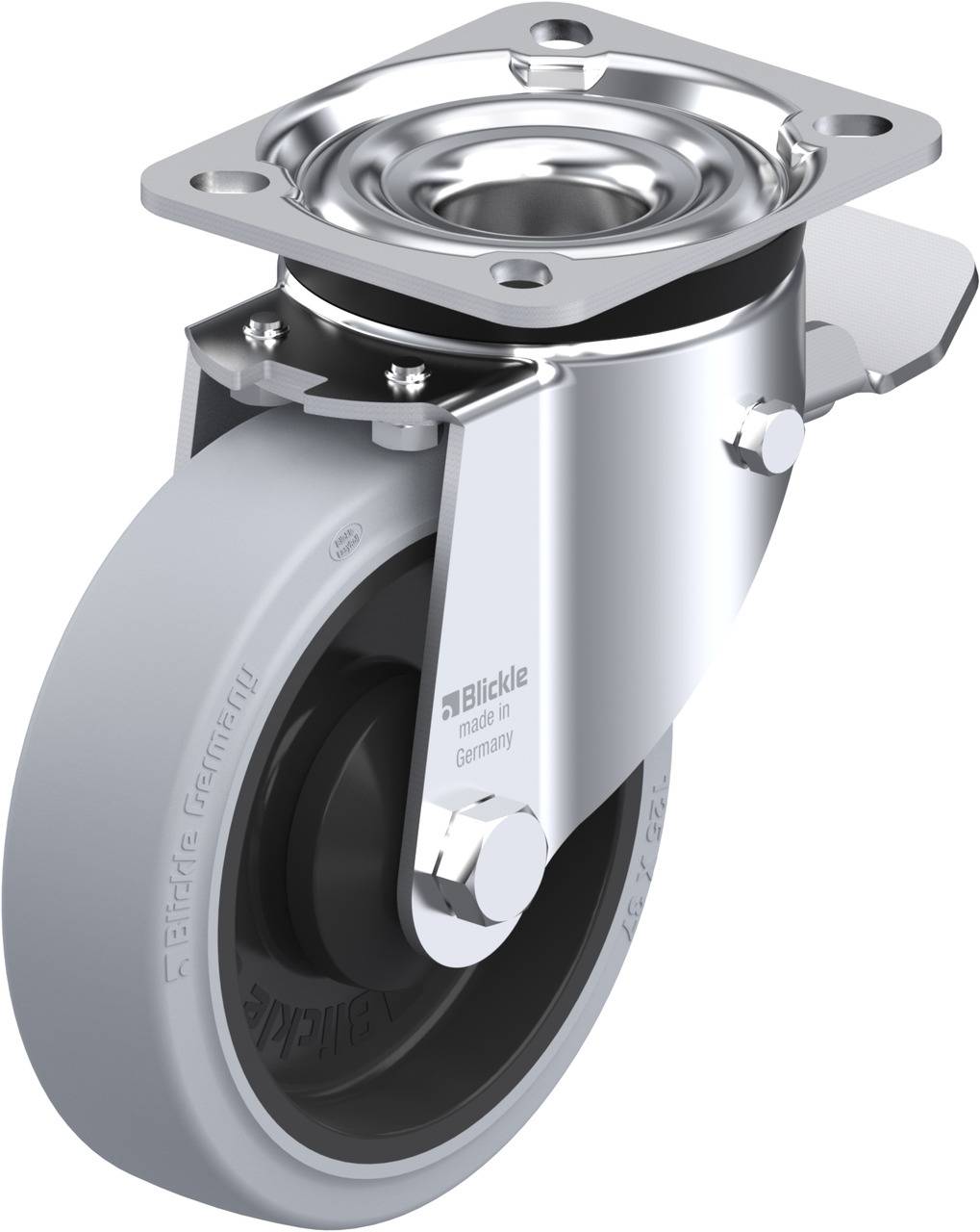 Blickle 372284 LK-POEV 125KA-1-ST-SG Lenkrolle mit Feststeller Rad-Durchmesser: 125 mm Tragfähigkeit (max.): 250 kg 1 St...