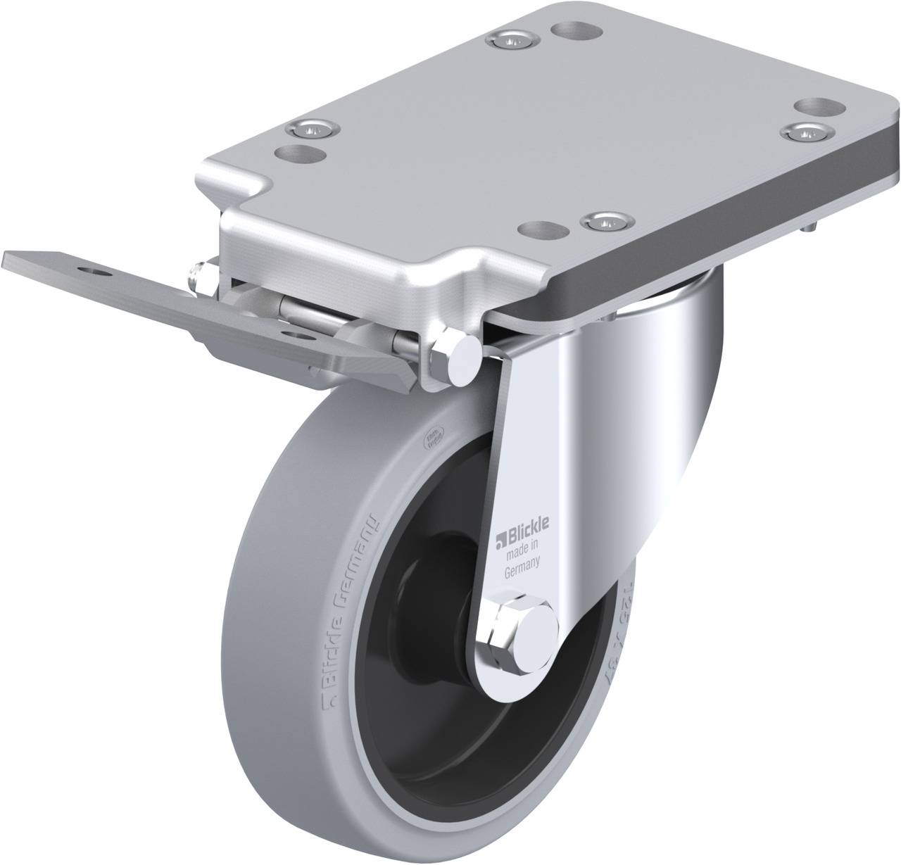 Blickle 755481 LK-POEV 125R-3-IS-SG Lenkrolle mit Feststeller Rad-Durchmesser: 125 mm Tragfähigkeit (max.): 250 kg 1 St.