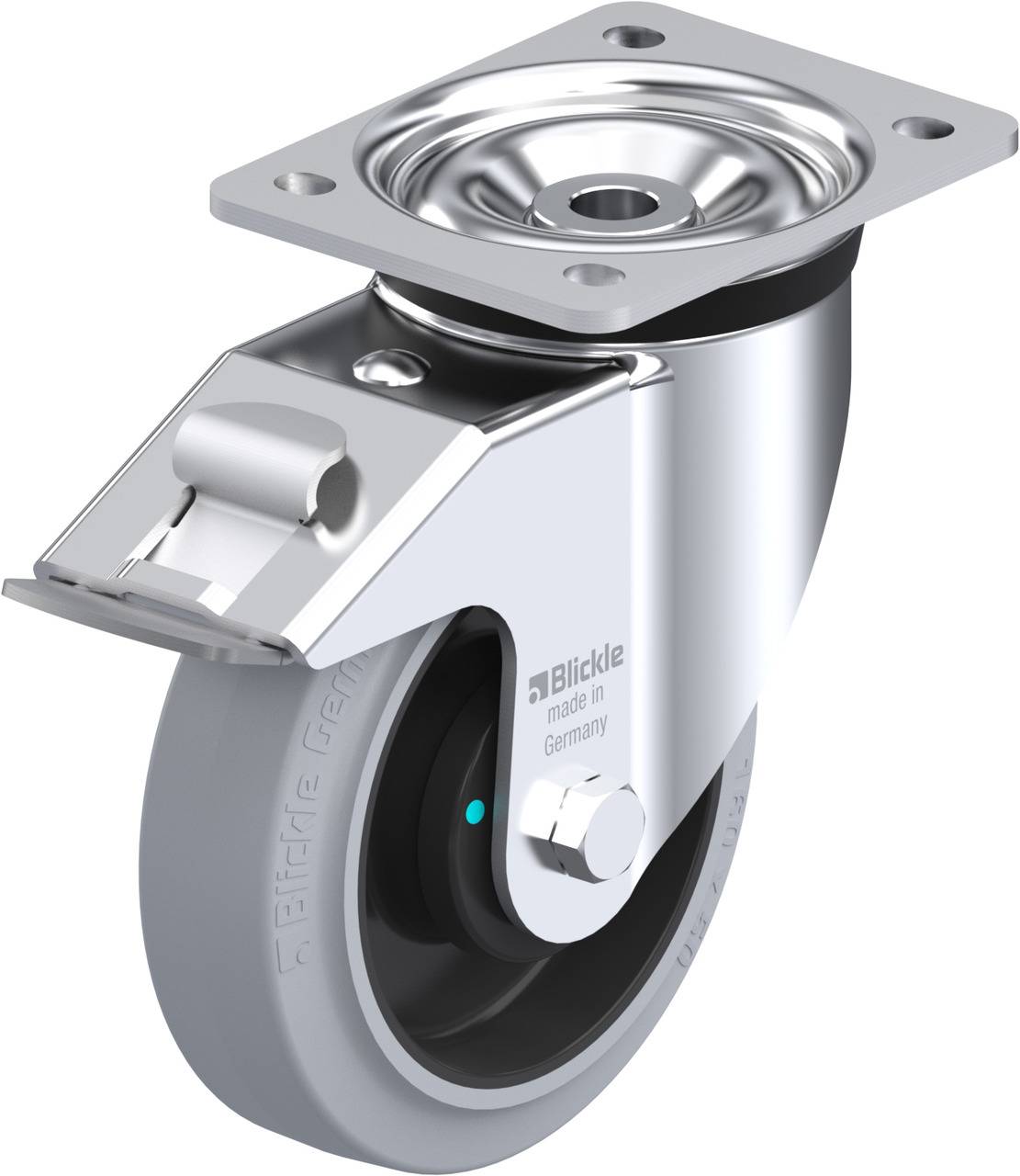 Blickle 737172 LK-POEV 160KAD-FI-SG Lenkrolle mit Feststeller Rad-Durchmesser: 160 mm Tragfähigkeit (max.): 400 kg 1 St.