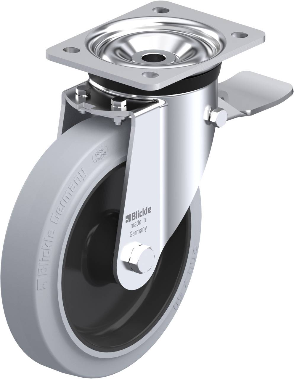 Blickle 31799 LK-POEV 200R-ST-SG Lenkrolle mit Feststeller Rad-Durchmesser: 200 mm Tragfähigkeit (max.): 500 kg 1 St.