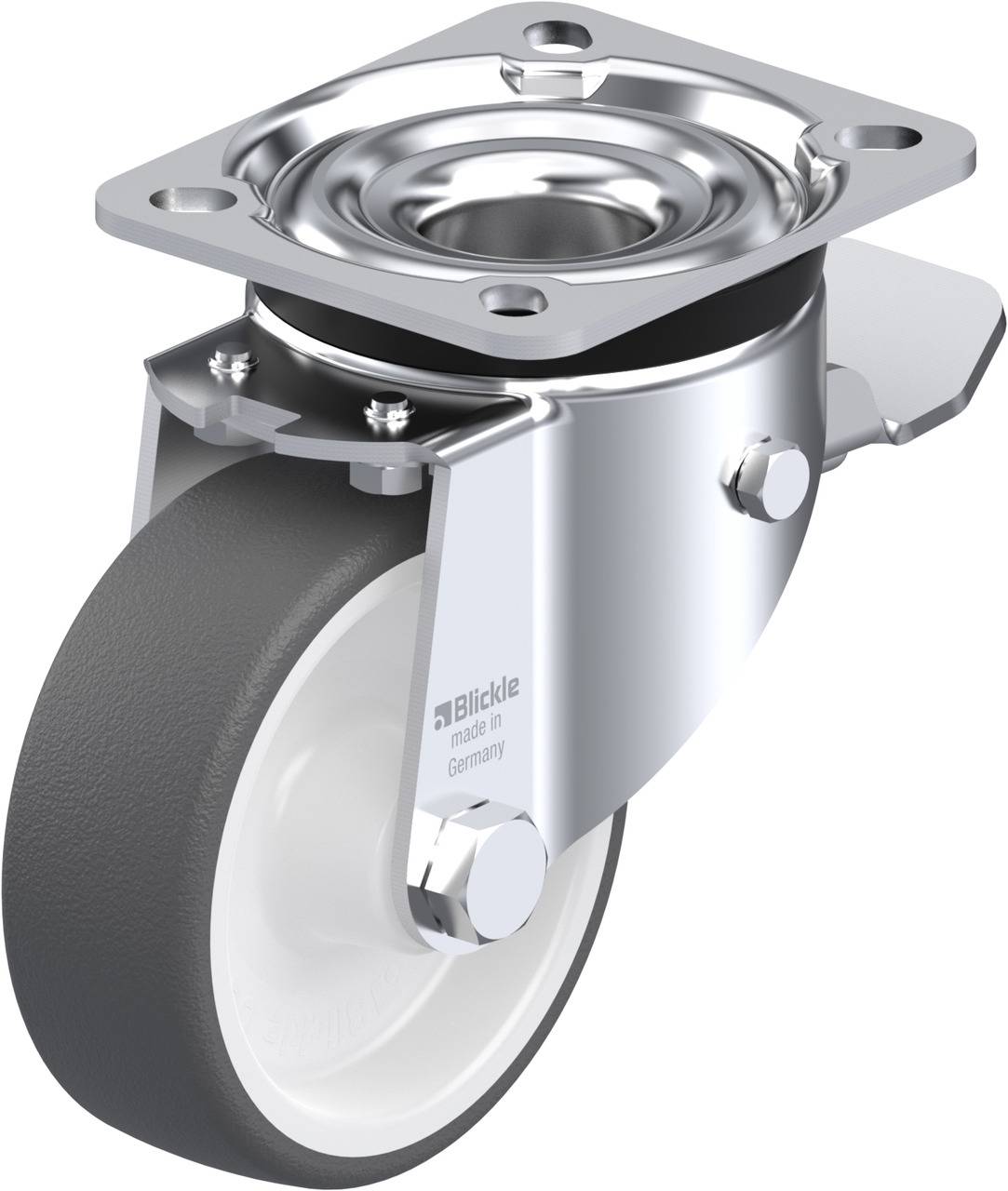 Blickle 273847 LK-POTH 100G-1-ST Lenkrolle mit Feststeller Rad-Durchmesser: 100 mm Tragfähigkeit (max.): 300 kg 1 St.