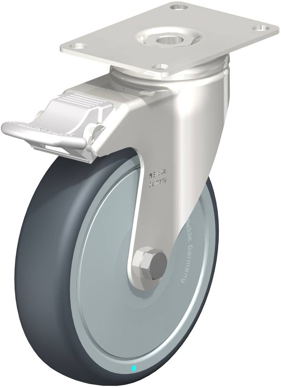 Blickle 754833 LKPXA-TPA 126KFD-26-FI Lenkrolle mit Feststeller Rad-Durchmesser: 125 mm Tragfähigkeit (max.): 120 kg 1 S...