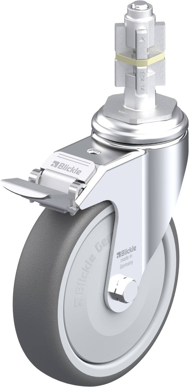 Blickle 848884 LKRA-PATH 126KF-11-FI-E14 Lenkrolle mit Feststeller Rad-Durchmesser: 125 mm Tragfähigkeit (max.): 120 kg ...