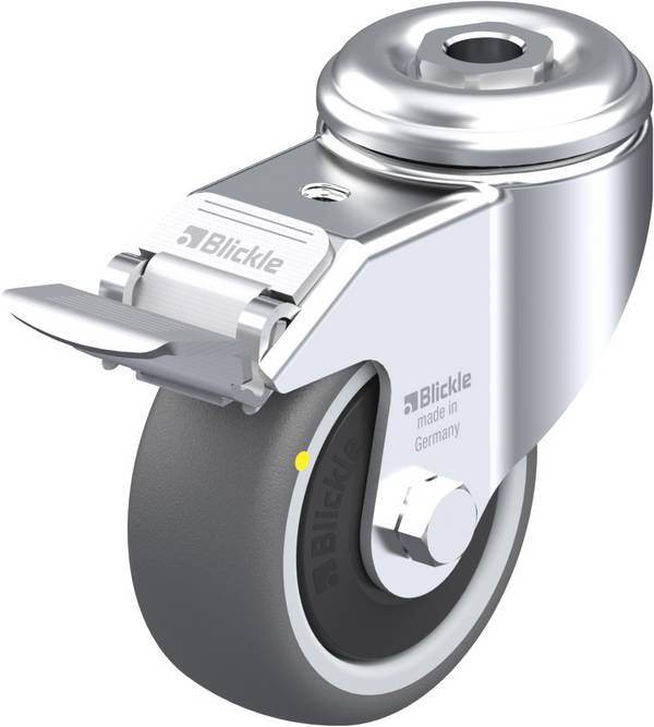 Blickle 848707 LKRA-PATH 80KF-FI-ELS Lenkrolle mit Feststeller Rad-Durchmesser: 80 mm Tragfähigkeit (max.): 100 kg 1 St.