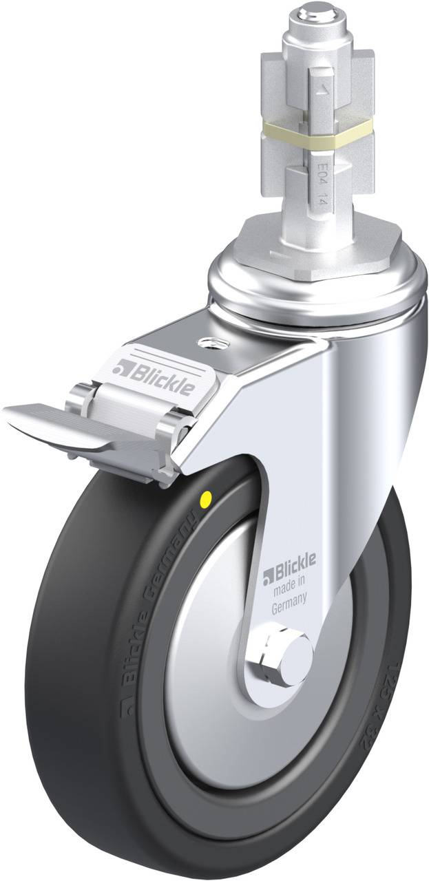 Blickle 548198 LKRA-VPA 126K-11-FI-EL-FA-E14 Lenkrolle mit Feststeller Rad-Durchmesser: 125 mm Tragfähigkeit (max.): 95 kg 1 St.
