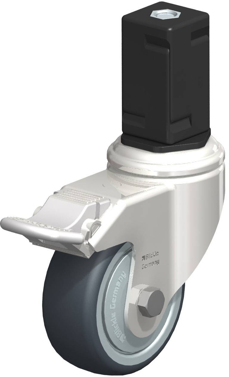 Blickle 853138 LKRXA-TPA 80KFD-11-FI-EXV17 Lenkrolle mit Feststeller Rad-Durchmesser: 80 mm Tragfähigkeit (max.): 100 kg...