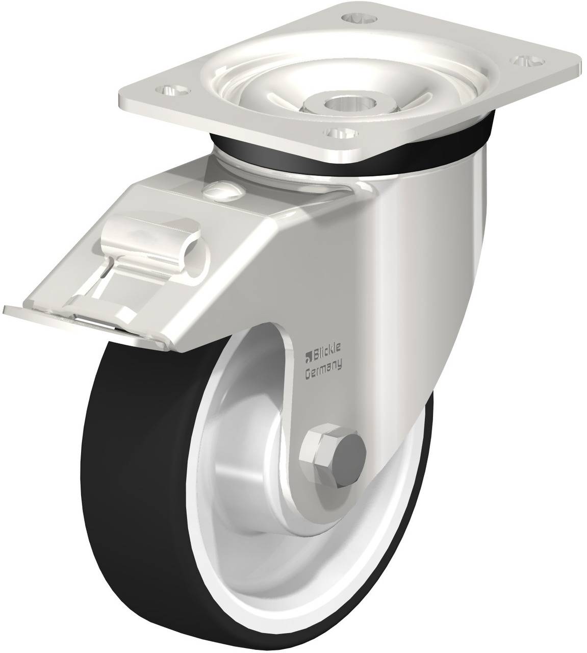 Blickle 616474 LKX-POTH 150XK-FI Lenkrolle mit Feststeller Rad-Durchmesser: 150 mm Tragfähigkeit (max.): 500 kg 1 St.