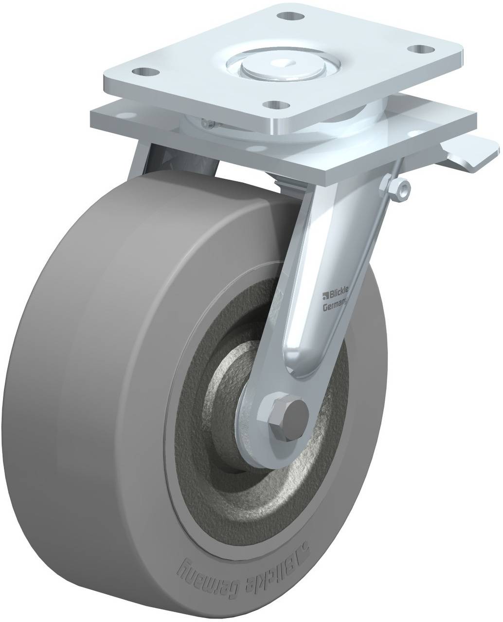 Blickle 670273 LO-SE 202K-ST-SG Lenkrolle mit Feststeller Rad-Durchmesser: 200 mm Tragfähigkeit (max.): 850 kg 1 St.