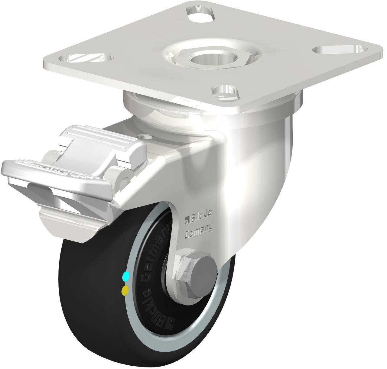 Blickle 853511 LPXA-PATH 50KFD-FI-ELS Lenkrolle mit Feststeller Rad-Durchmesser: 50 mm Tragfähigkeit (max.): 50 kg 1 St.