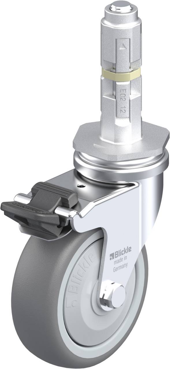 Blickle 690016 LRA-TPA 75KF-FI-E02 Lenkrolle mit Feststeller Rad-Durchmesser: 75 mm Tragfähigkeit (max.): 75 kg 1 St.