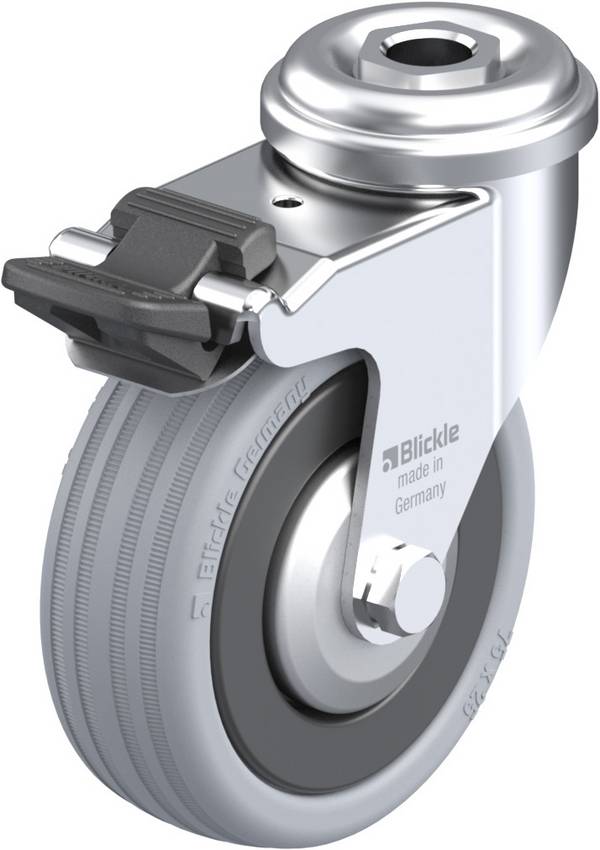 Blickle 225615 LRA-VPA 75K-FI-FA Lenkrolle mit Feststeller Rad-Durchmesser: 75 mm Tragfähigkeit (max.): 60 kg 1 St.
