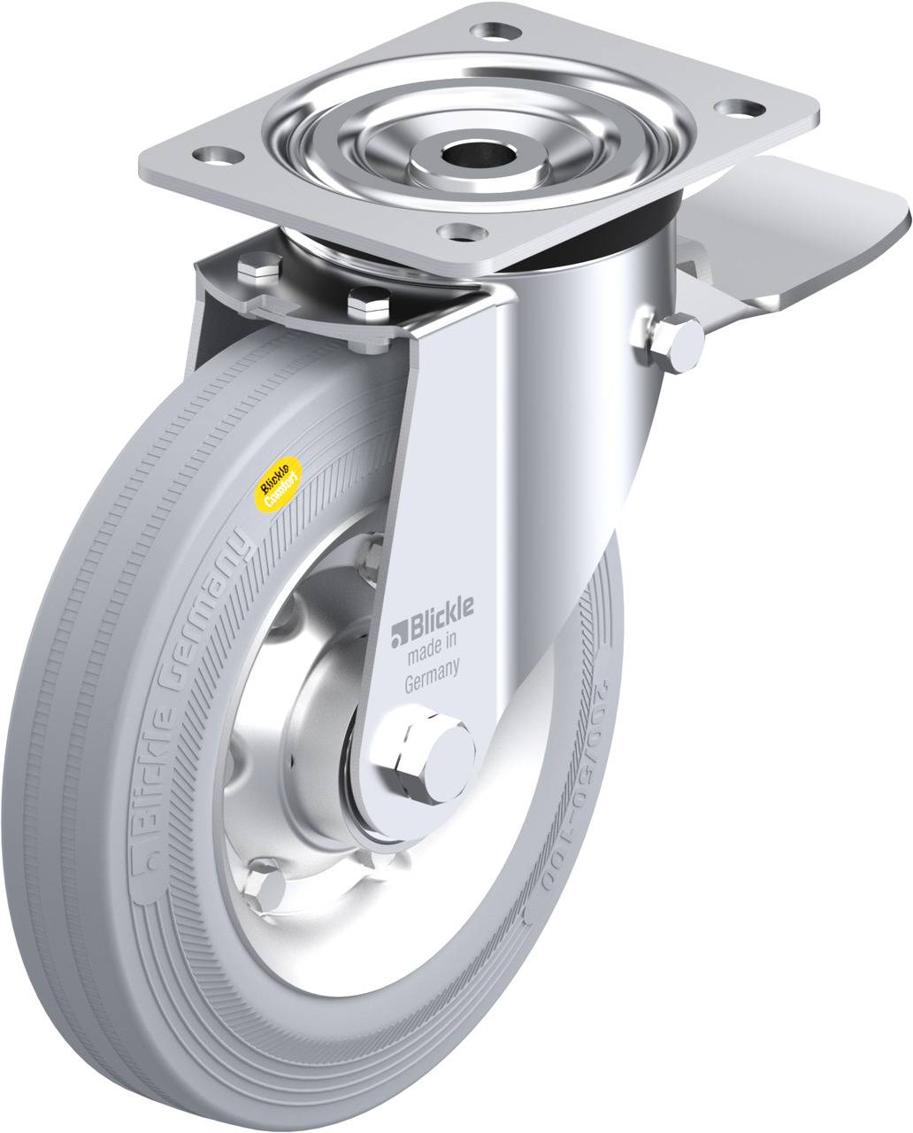 Blickle 307959 L-RD 200K-ST-VLI Lenkrolle mit Feststeller Rad-Durchmesser: 200 mm Tragfähigkeit (max.): 350 kg 1 St.