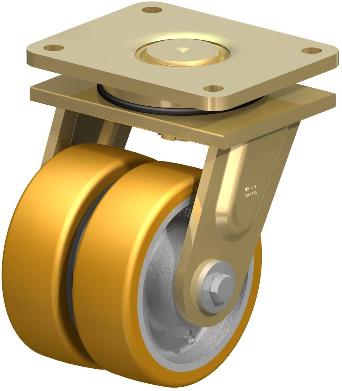 Blickle 607689 LSD-GTH 150K-35 Doppel-Lenkrolle Rad-Durchmesser: 150 mm Tragfähigkeit (max.): 1400 kg 1 St.