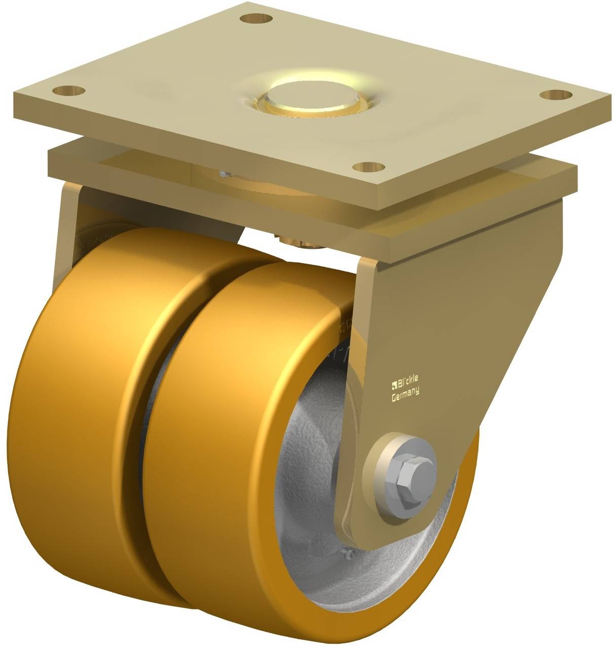 Blickle 618785 LSD-GTH 202K Doppel-Lenkrolle Rad-Durchmesser: 200 mm Tragfähigkeit (max.): 2850 kg 1 St.