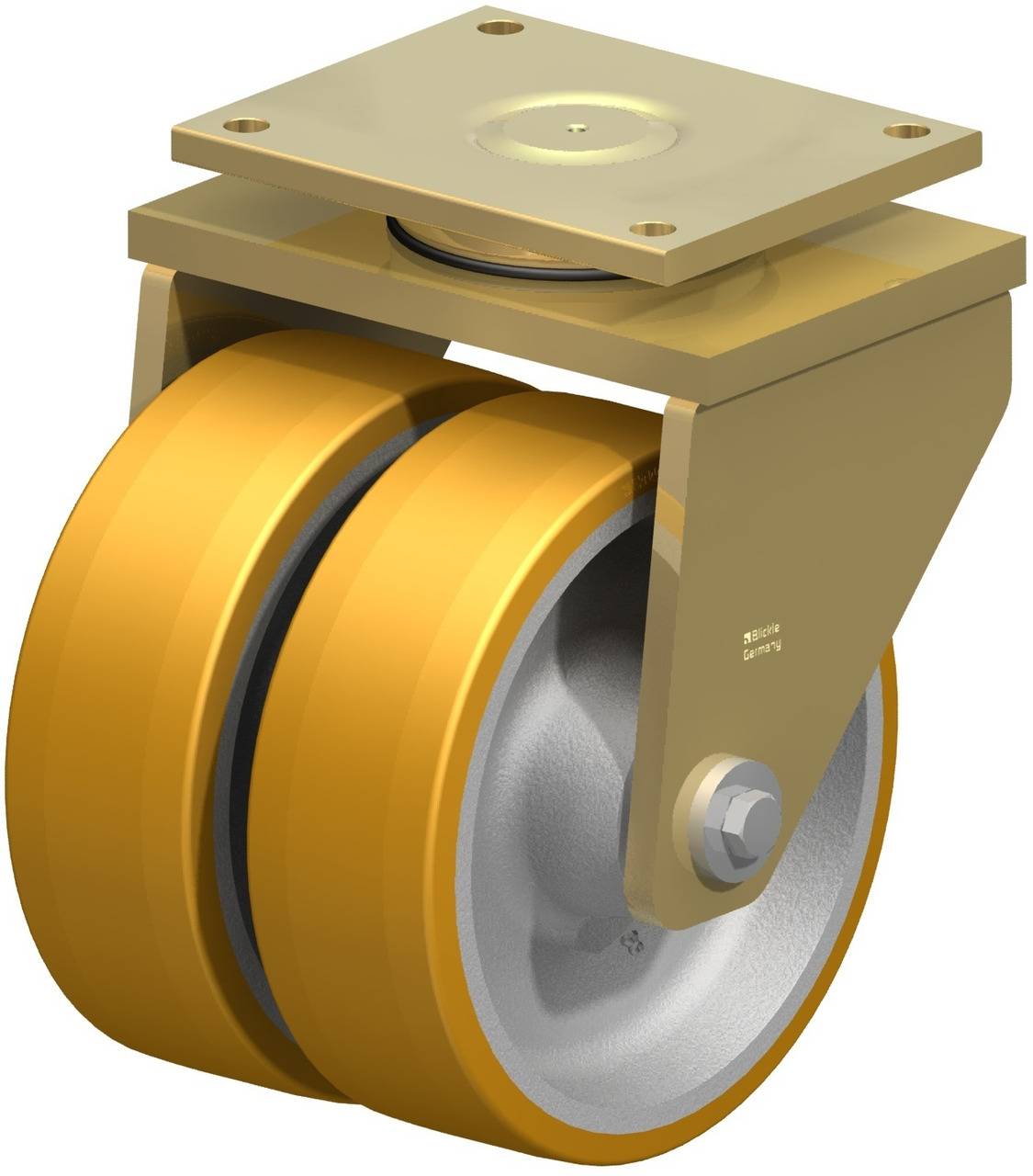 Blickle 486969 LSD-GTH 304K Doppel-Lenkrolle Rad-Durchmesser: 300 mm Tragfähigkeit (max.): 5400 kg 1 St.