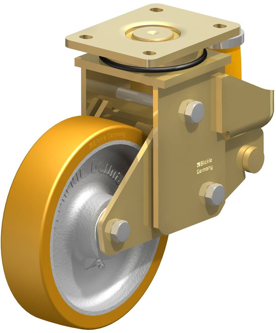 Blickle 523498 LSFE-GTH 200K Lenkrolle gefedert Rad-Durchmesser: 200 mm Tragfähigkeit (max.): 1000 kg 1 St.