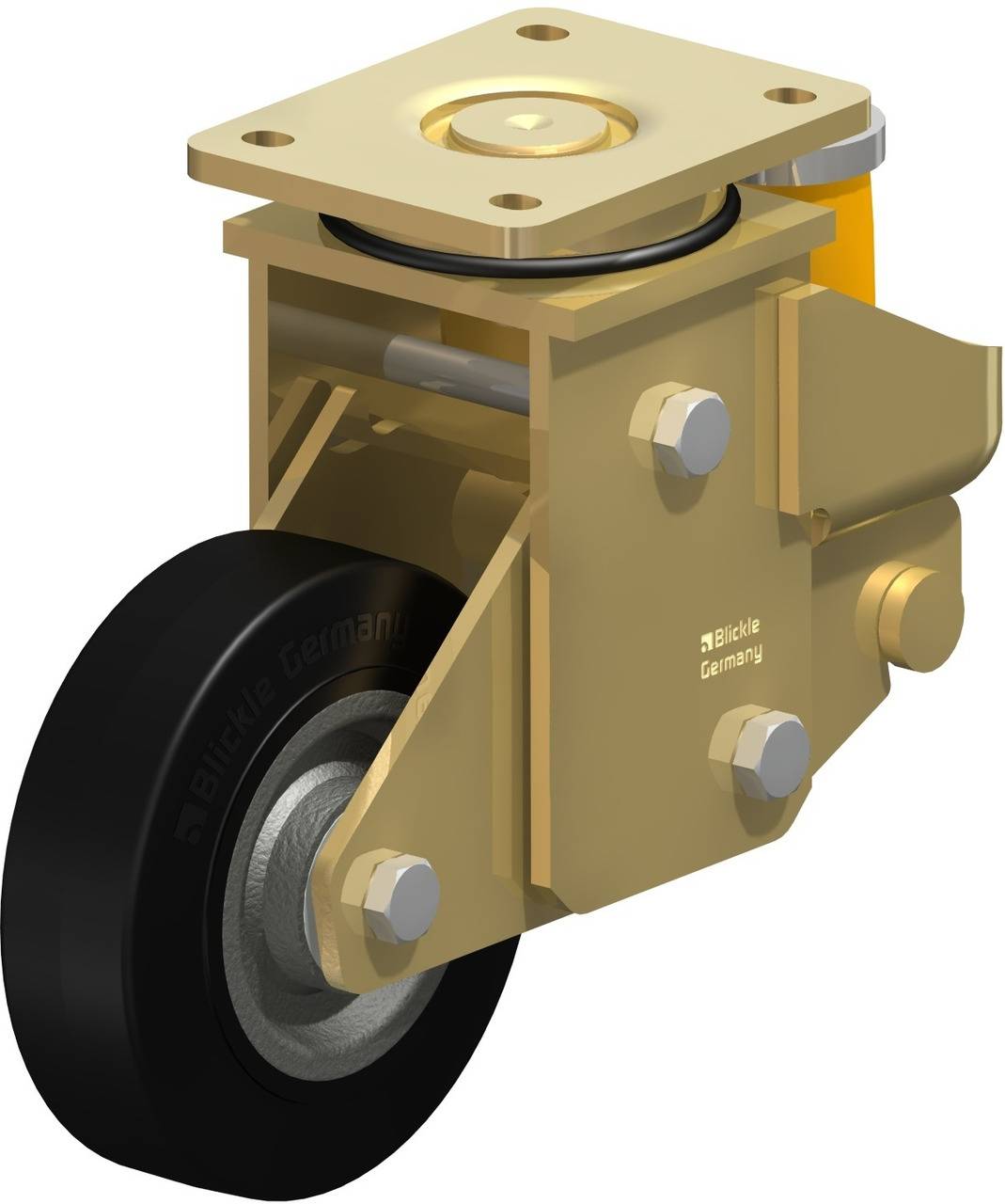 Blickle 614453 LSFE-SE 160K Lenkrolle gefedert Rad-Durchmesser: 160 mm Tragfähigkeit (max.): 450 kg 1 St.