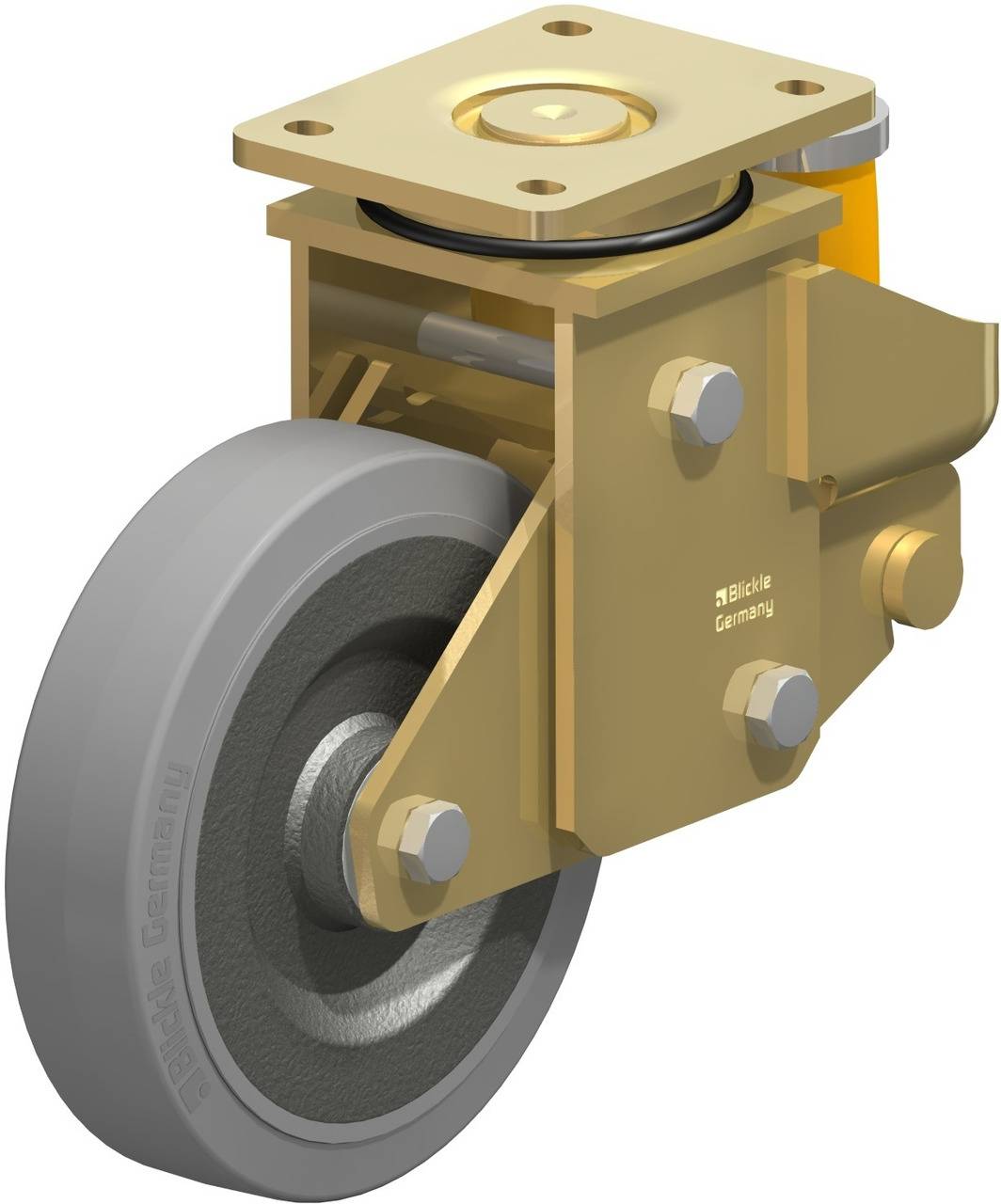 Blickle 669101 LSFE-SE 200K-SG Lenkrolle gefedert Rad-Durchmesser: 200 mm Tragfähigkeit (max.): 600 kg 1 St.