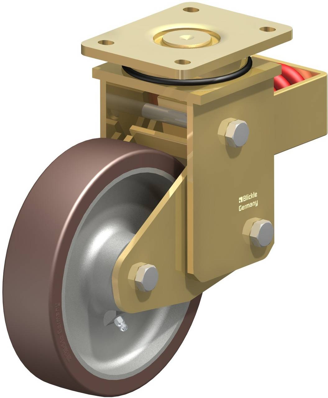 Blickle 755397 LSFN-GB 200K Lenkrolle gefedert Rad-Durchmesser: 200 mm Tragfähigkeit (max.): 1000 kg 1 St.