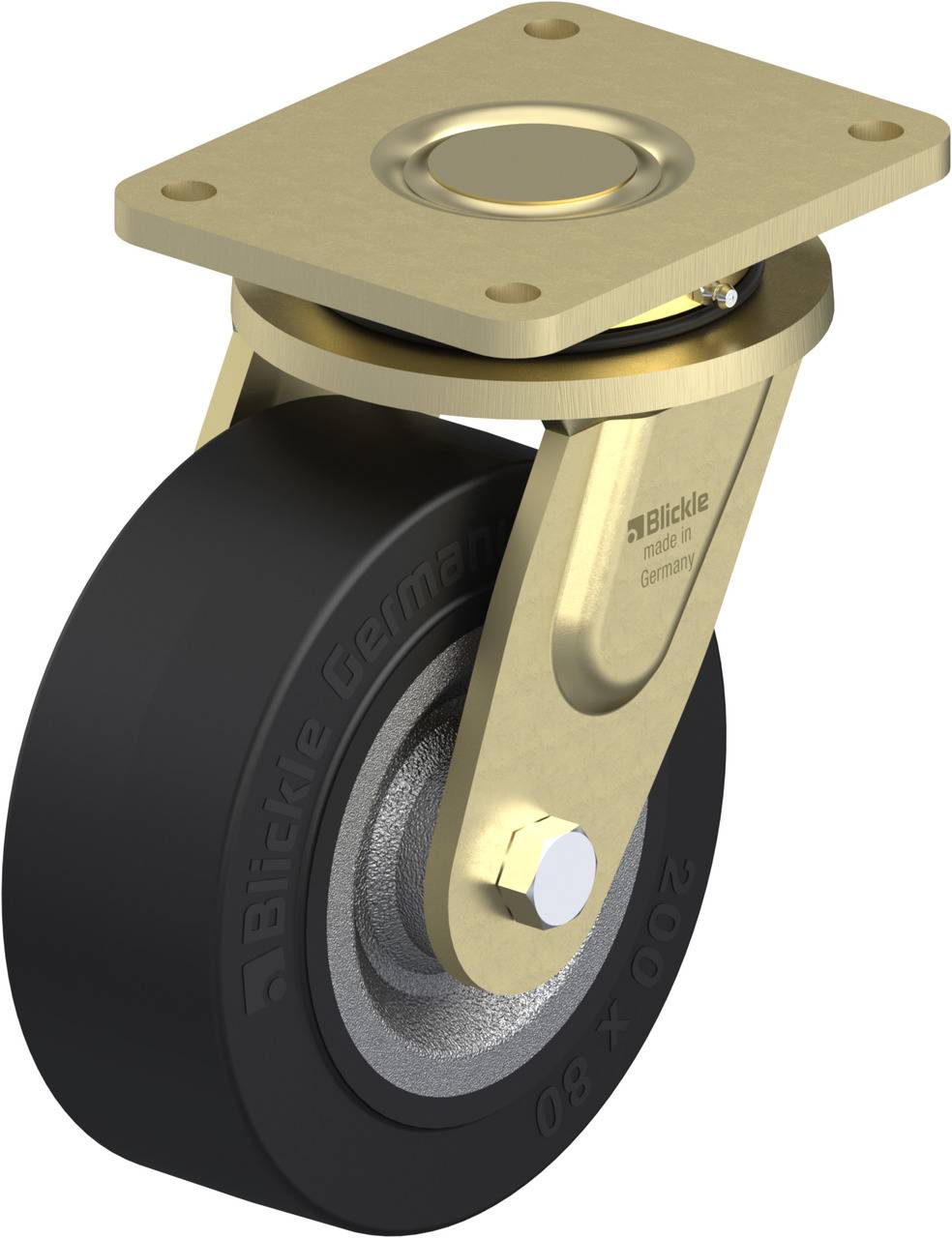 Blickle 32466 LS-SE 202K Lenkrolle Rad-Durchmesser: 200 mm Tragfähigkeit (max.): 850 kg 1 St.