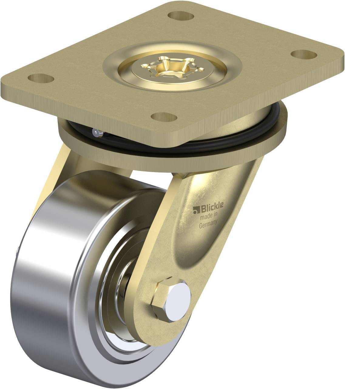 Blickle 608745 LS-SVS 100K Lenkrolle Rad-Durchmesser: 100 mm Tragfähigkeit (max.): 1700 kg 1 St.