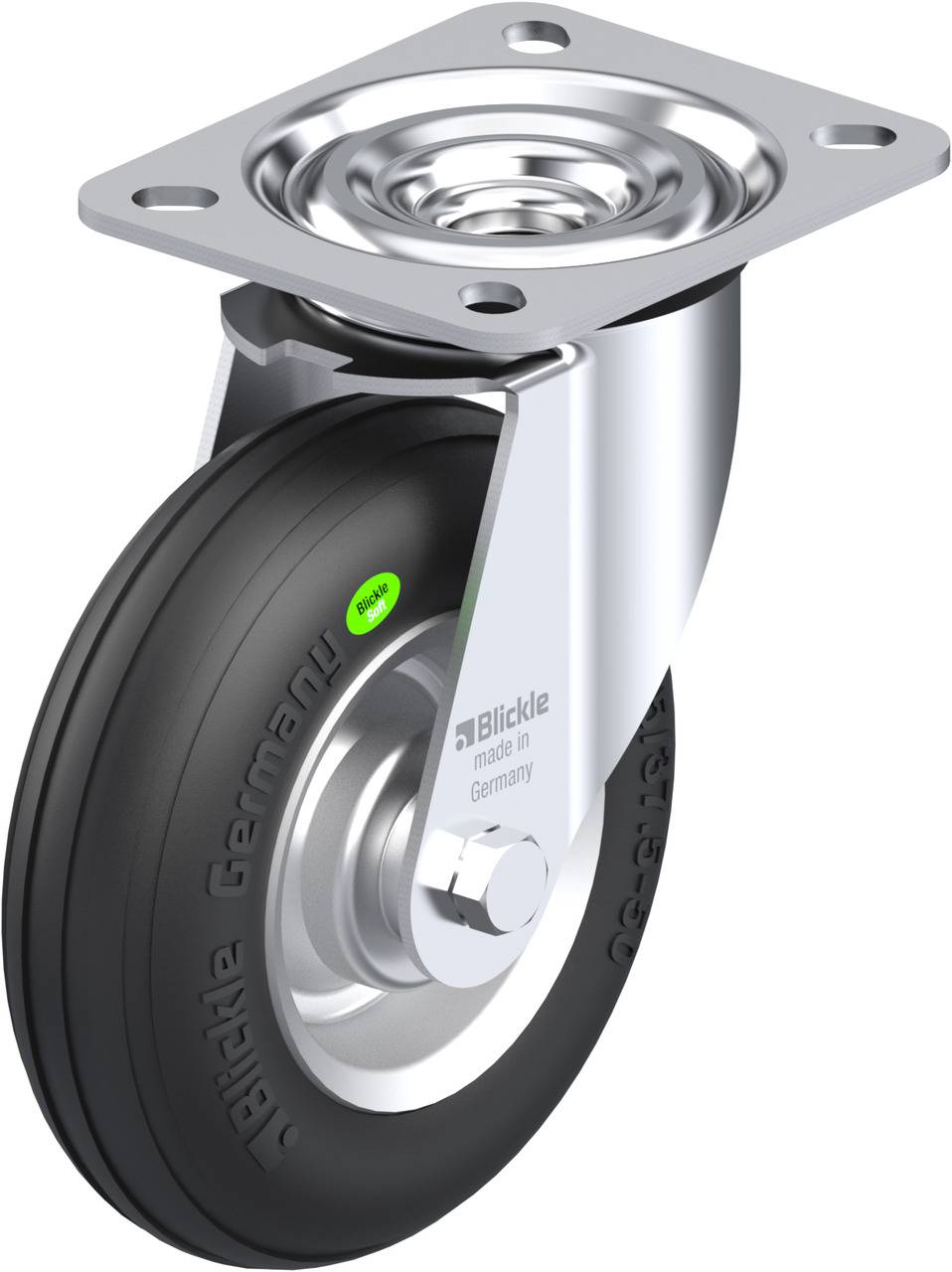 Blickle 561696 L-VW 125R Lenkrolle Rad-Durchmesser: 125 mm Tragfähigkeit (max.): 50 kg 1 St.