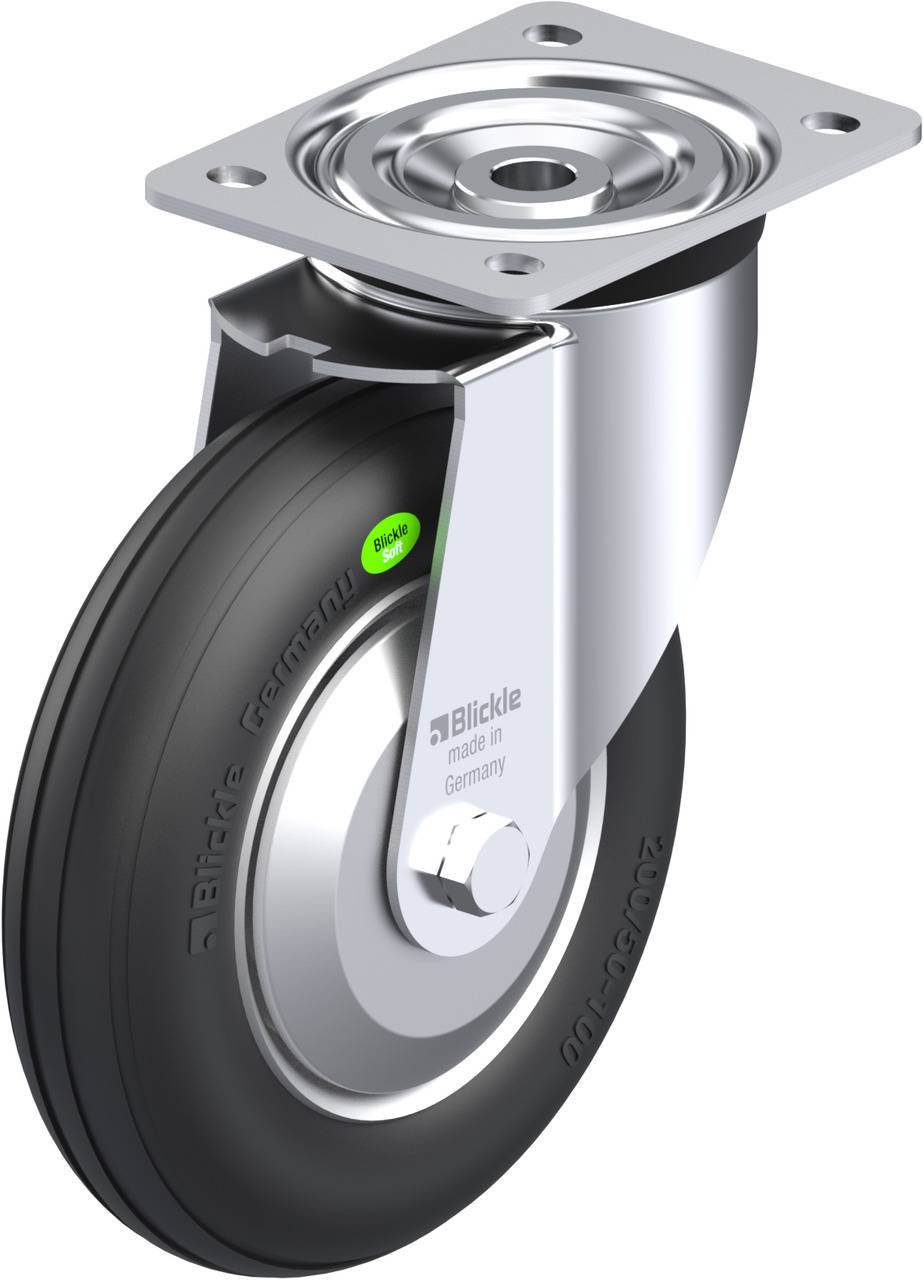 Blickle 737219 L-VW 202R-FA Lenkrolle Rad-Durchmesser: 200 mm Tragfähigkeit (max.): 100 kg 1 St.