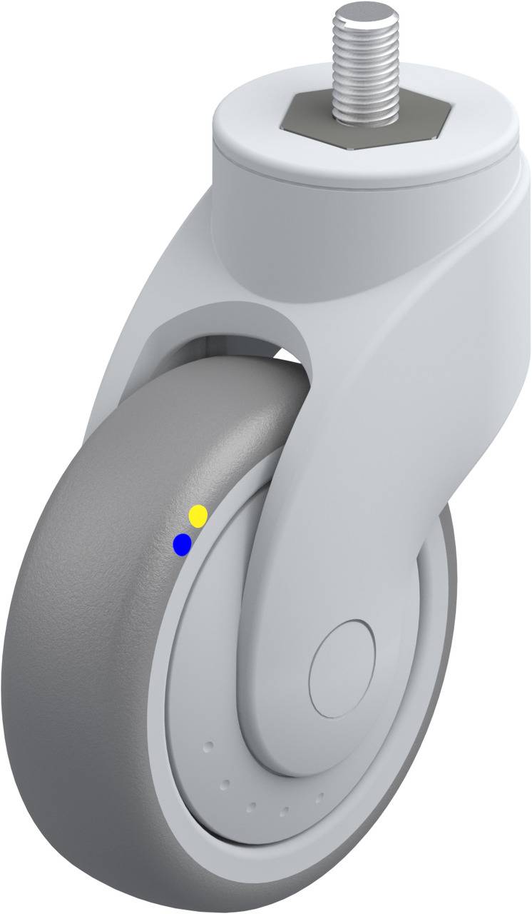 Blickle 748182 LWGXE-TPA 101XKF-ELS-GSX12 Lenkrolle Rad-Durchmesser: 100 mm Tragfähigkeit (max.): 70 kg 1 St.