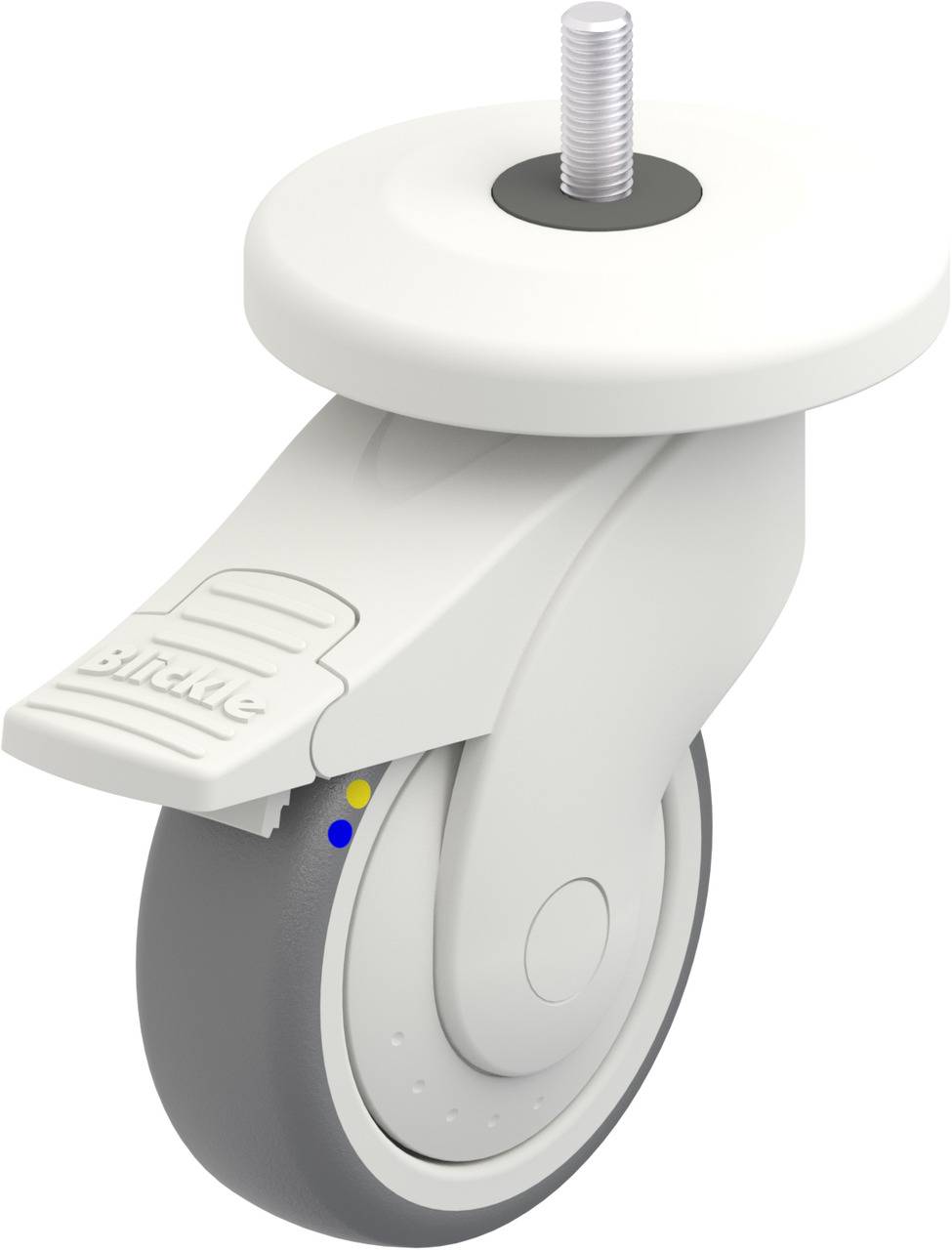 Blickle 849321 LWKXE-TPA 101XKF-11-FI-ELS-AMWX100 Lenkrolle mit Feststeller Rad-Durchmesser: 100 mm Tragfähigkeit (max.)...