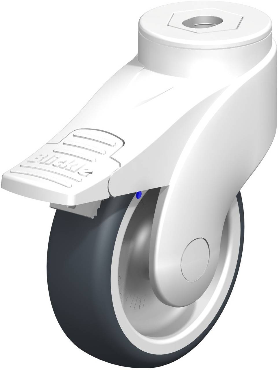 Blickle 744657 LWKX-TPA 101G-11-FI Lenkrolle mit Feststeller Rad-Durchmesser: 100 mm Tragfähigkeit (max.): 100 kg 1 St.