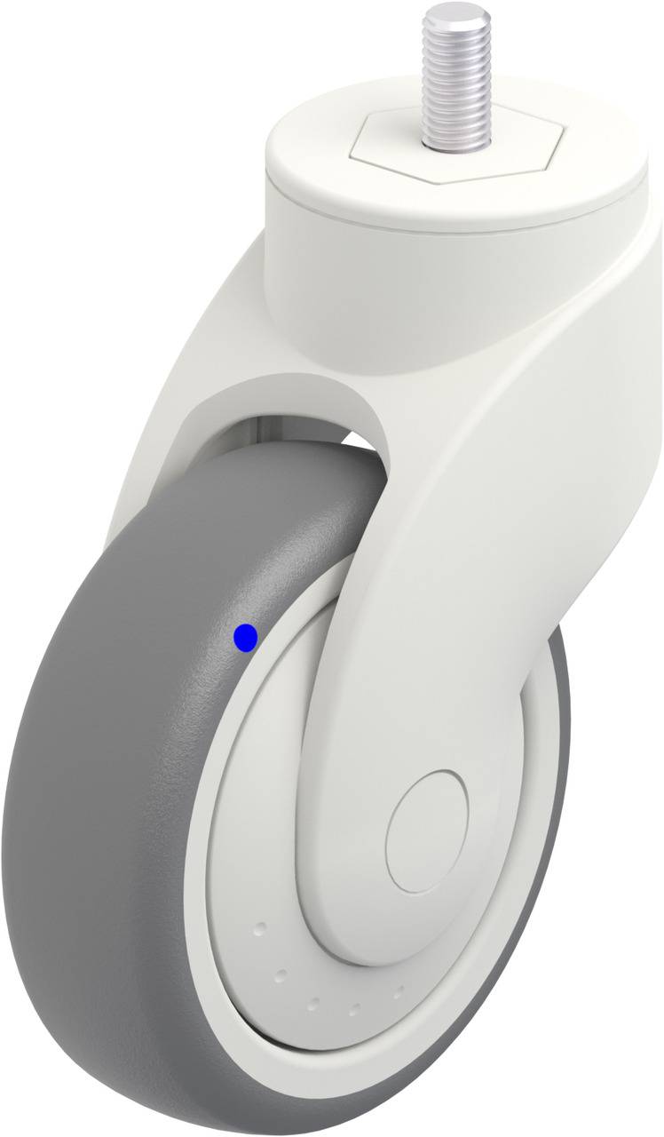 Blickle 744708 LWKX-TPA 101XKF-GSX10 Lenkrolle Rad-Durchmesser: 100 mm Tragfähigkeit (max.): 100 kg 1 St.