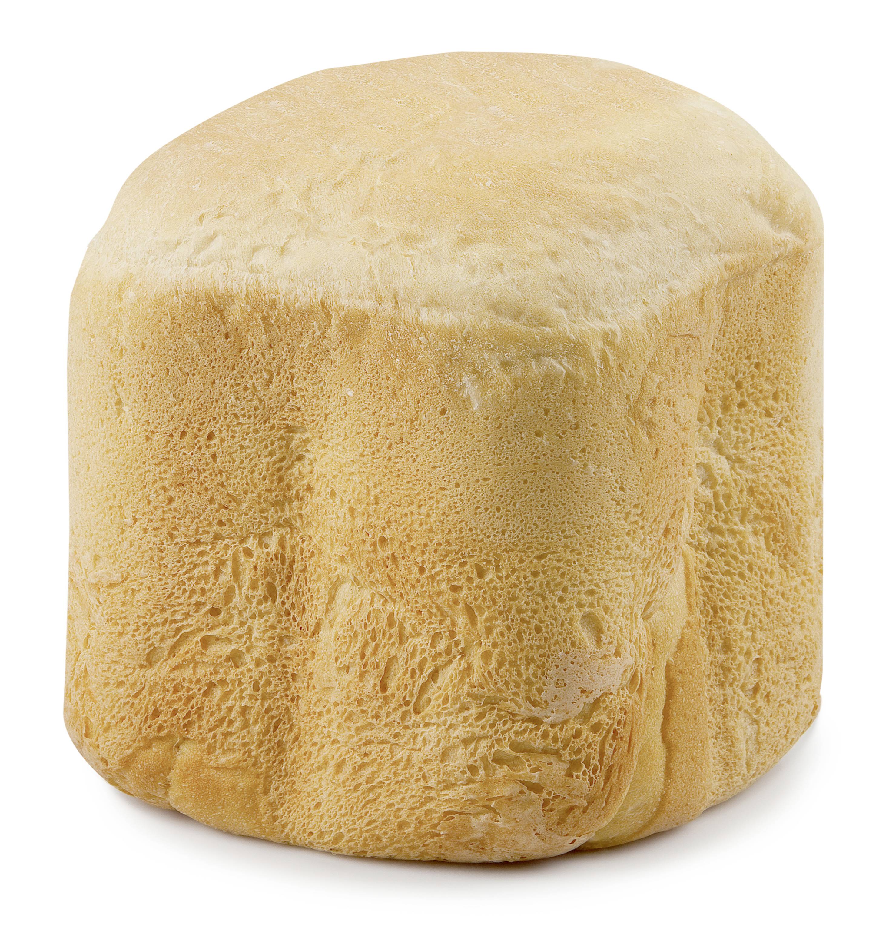 Ein runder Laib frisch gebackenes Brot mit goldener, knuspriger Kruste.