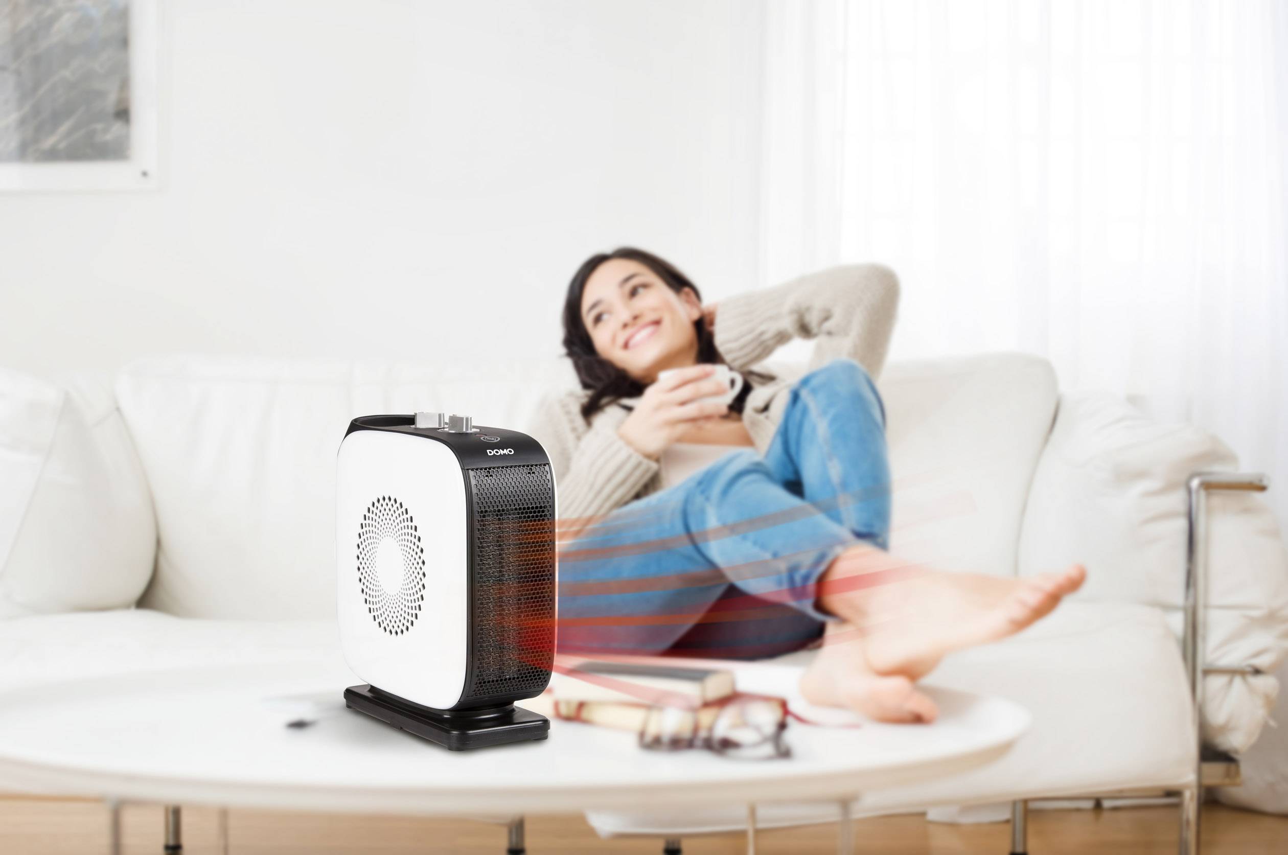 Konvektor als Standgerät im Einsatz